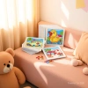 Colorful wooden DIY bean puzzle house jigsaw puzzle toy, trendy handmade bean puzzle board details Picture